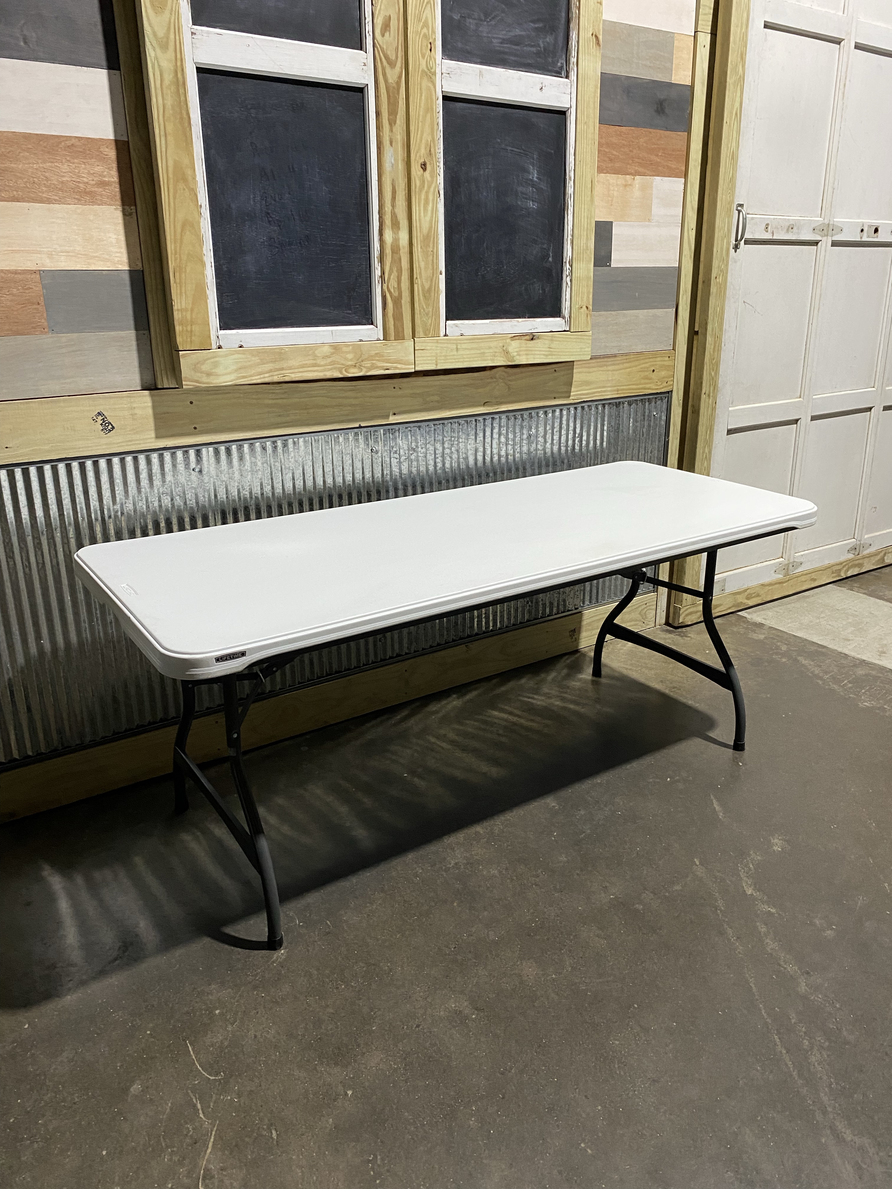 6-foot rectangular table