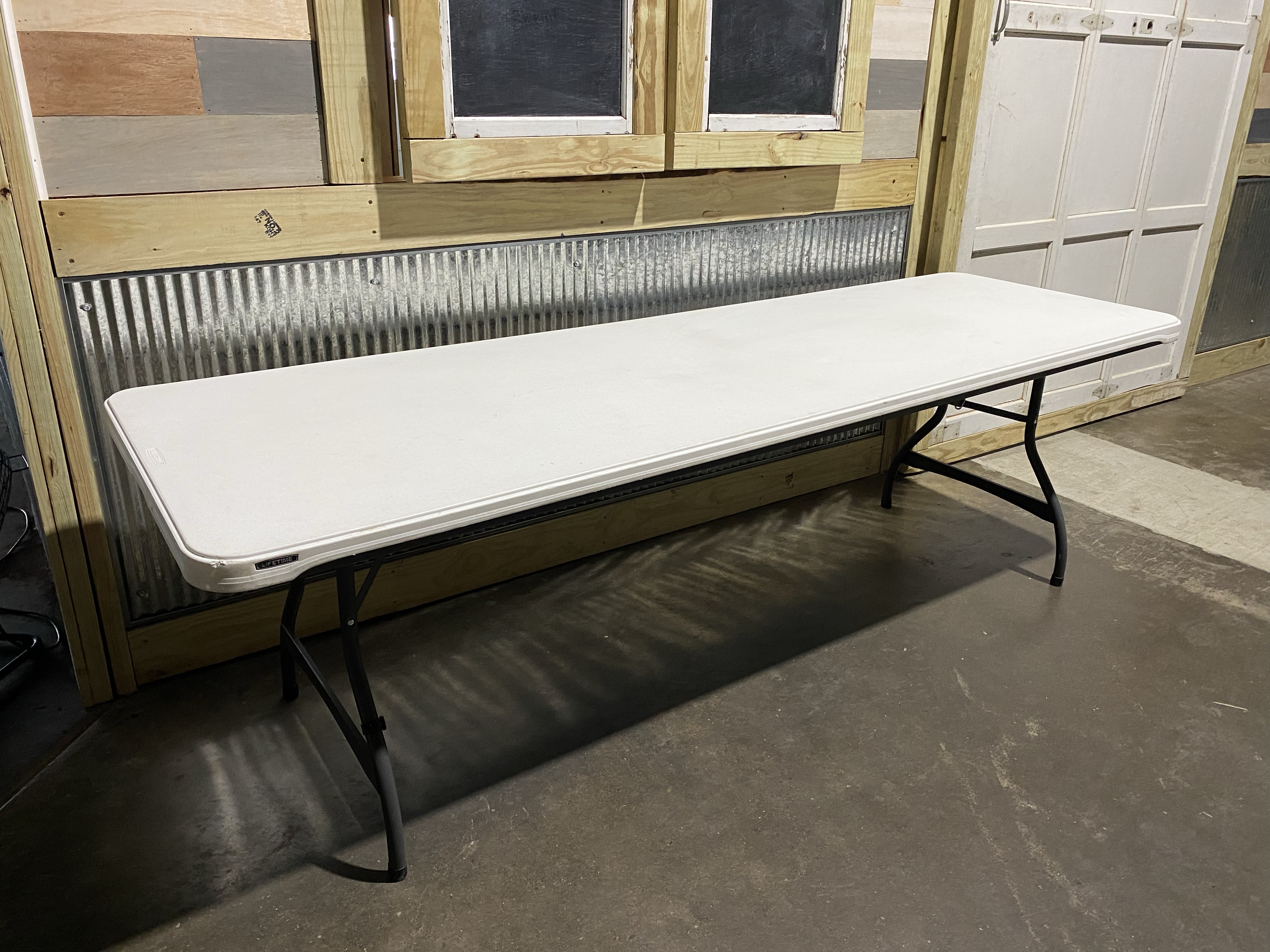 8-foot rectangular table